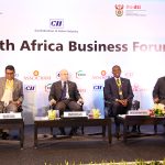 CEO of Springboard Enterprises India Pvt. Ltd. addressing the India & South Africa Business forum 2019 at ITC Maurya, New Delhi