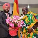 Congratulating Ghana H.E. on the occasion of his credentials ceremony – Ghana High Commissioner H.E. Michael Aaron Nii Nortey Oquaye